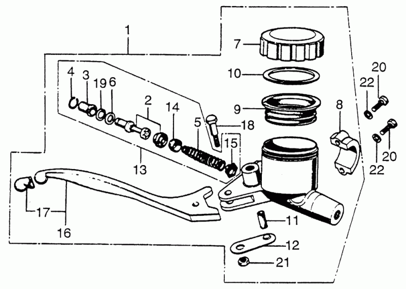 Brake lever not springing back Honda CB750 Forum